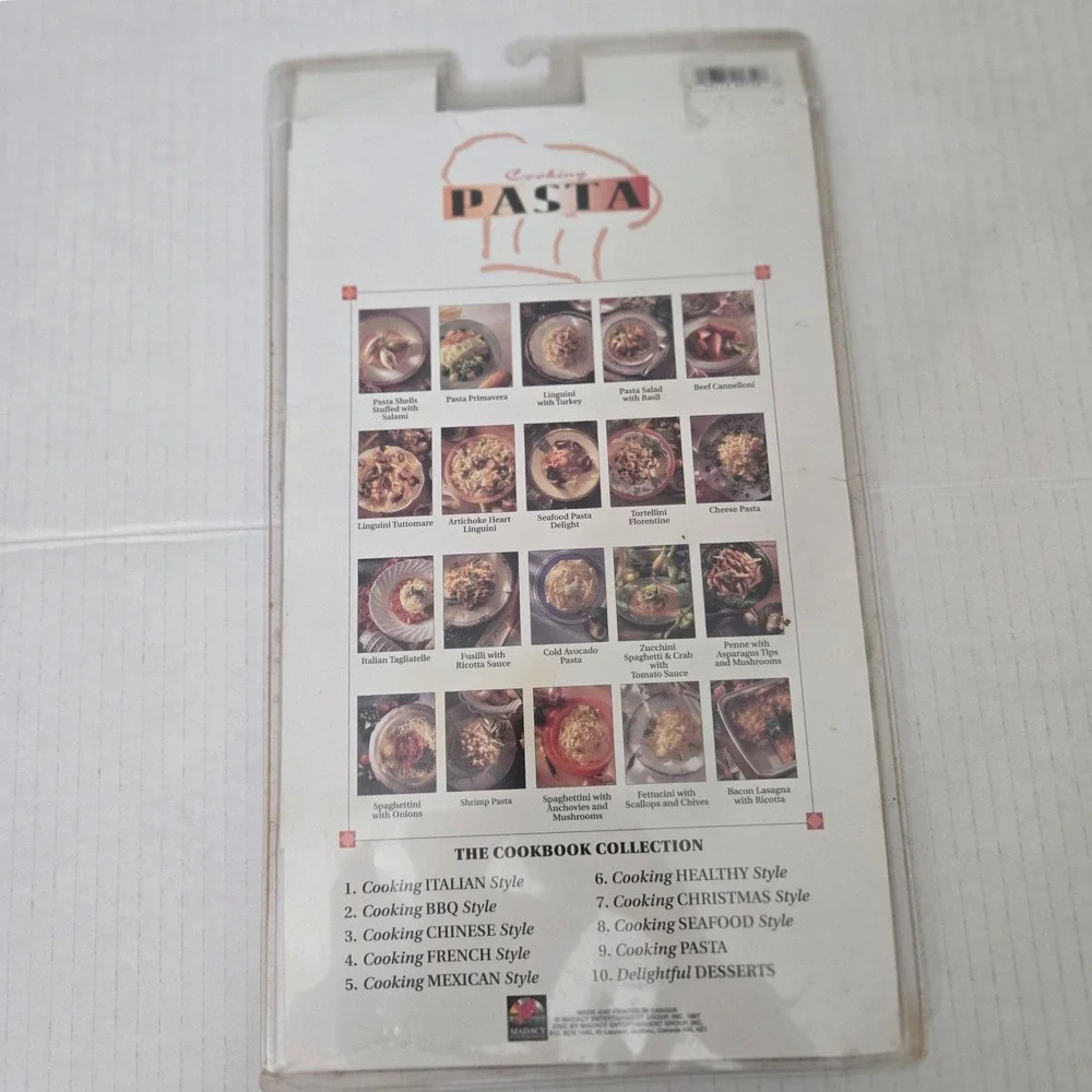 Vintage Cooking Pasta Book Music CD Set Sealed Flavor of Italy 20 Recipes Madacy